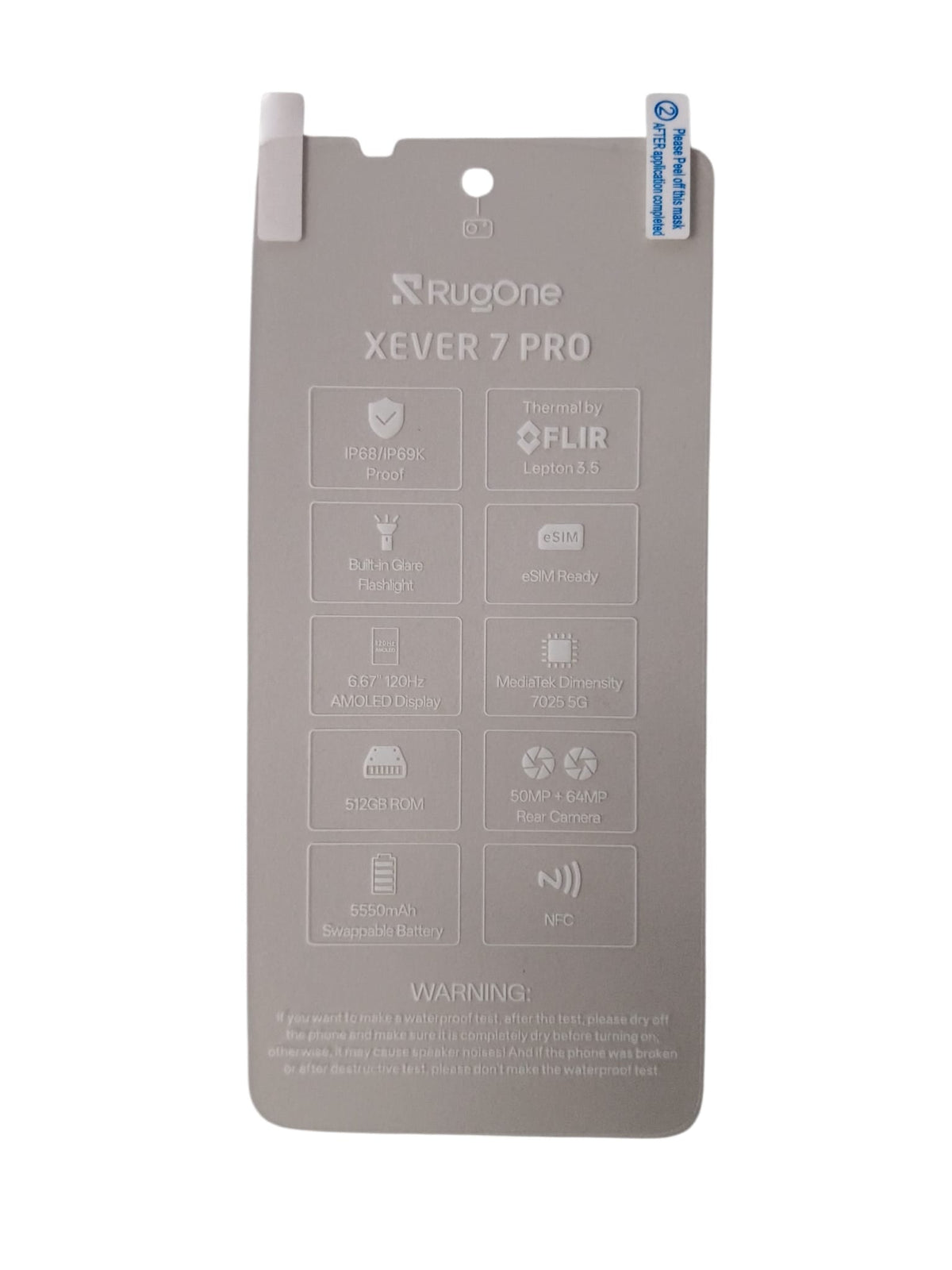 Ulefone Original Schutzfolie für Rugone Xever 7/ Xever 7 Pro