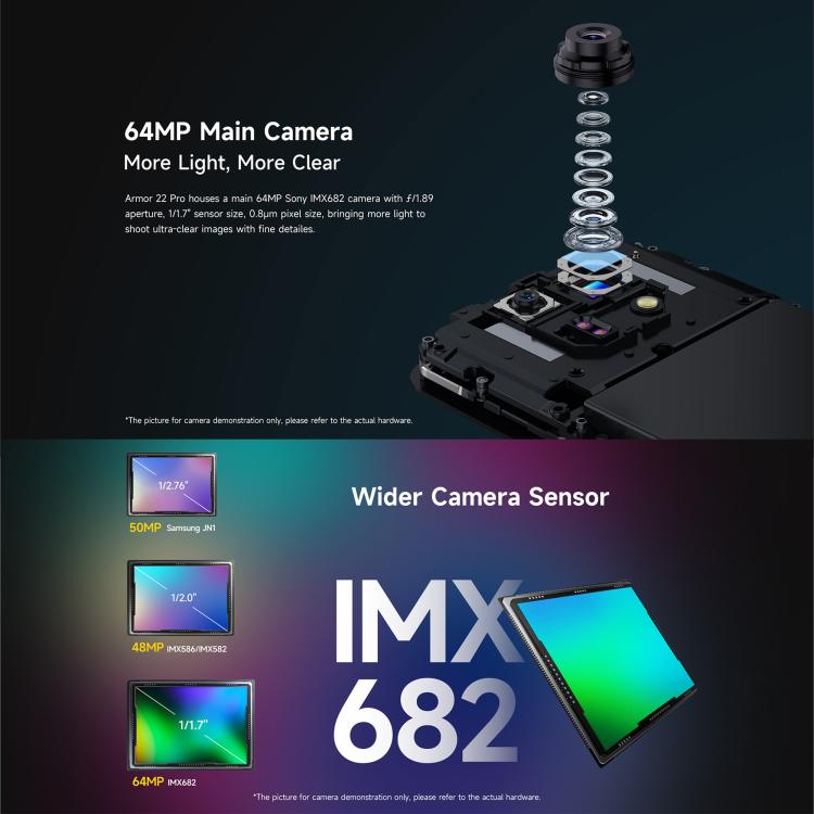 Ulefone Ulefone Armor 22 Pro, eSIM, 8 GB + 128 GB, 6,58 Zoll Display, Android 15, 4G, NFC, OTG