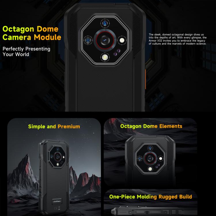 Ulefone Ulefone Armor X32, 8 GB + 256 GB, Nachtsicht, 5,65 Zoll, Android 14, 4G, NFC, OTG