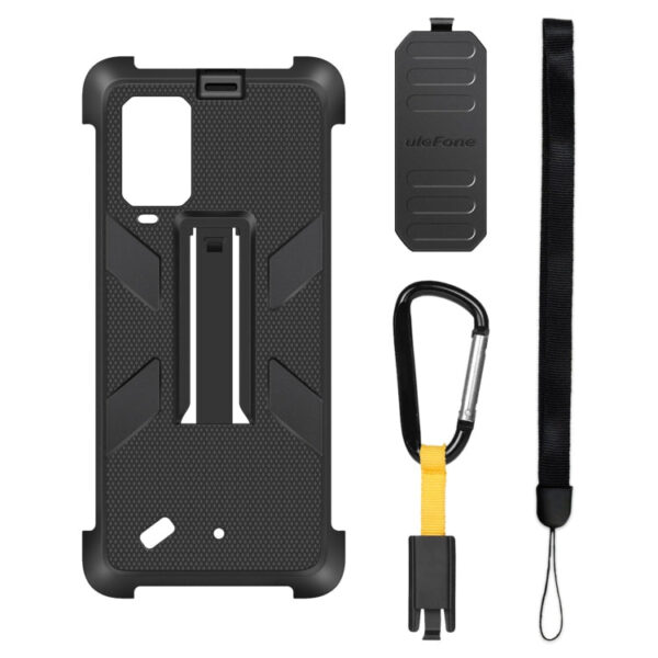 Für Ulefone 10 5g Multifunktionale TPU + PC-Schutzhülle mit Rückenclip & Carabiner