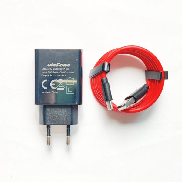 Original USB-C Ulefone Ladekabel Rot 5V/3A – Bild 4