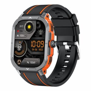 LEMFO HK56 2,06 Zoll BT5.3 IP68 Sport-Smartwatch, unterstützt Bluetooth-Anruf-/Nachrichtenbenachrichtigung/Herzfrequenz-/Blutdruck-Gesundheitsmonitor