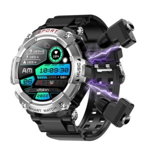 T96 1,52-Zoll-AMOLED-Bildschirm 2-in-1-Bluetooth-Kopfhörer-Smartwatch