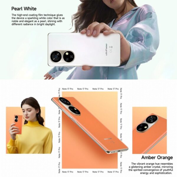 Ulefone Note 17 Pro, Bildschirm-Fingerabdruck, 6,78 Zoll Android 13 MediaTek Helio G99 MTK6789 Octa Core, NFC, Netzwerk: 4G, 12GB+256GB – Bild 4