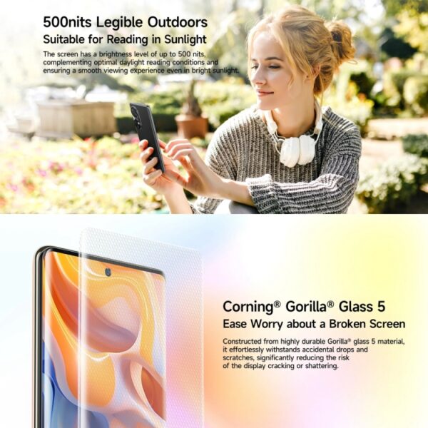 Ulefone Note 17 Pro, Bildschirm-Fingerabdruck, 6,78 Zoll Android 13 MediaTek Helio G99 MTK6789 Octa Core, NFC, Netzwerk: 4G, 12GB+256GB – Bild 6