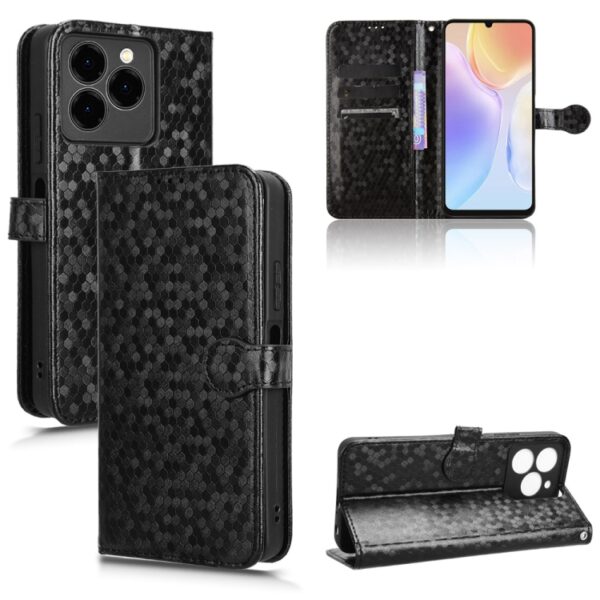 Handyhülle aus Leder mit Wabenstruktur und Punktmuster, For Ulefone Note 20 Pro, For Ulefone Note 19, For Ulefone Note 17 Pro, For Ulefone Note 18 Ultra