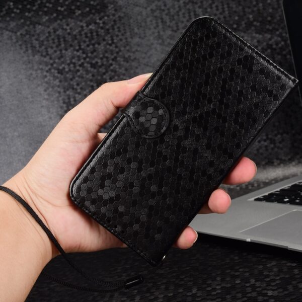 Handyhülle aus Leder mit Wabenstruktur und Punktmuster, For Ulefone Note 20 Pro, For Ulefone Note 19, For Ulefone Note 17 Pro, For Ulefone Note 18 Ultra – Bild 6