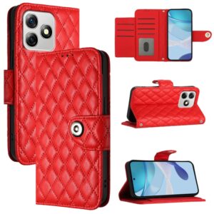 Rhombic Texture Flip Leder Handyhülle mit Trageband, For Ulefone Note 18 Ultra, For Ulefone Note 14