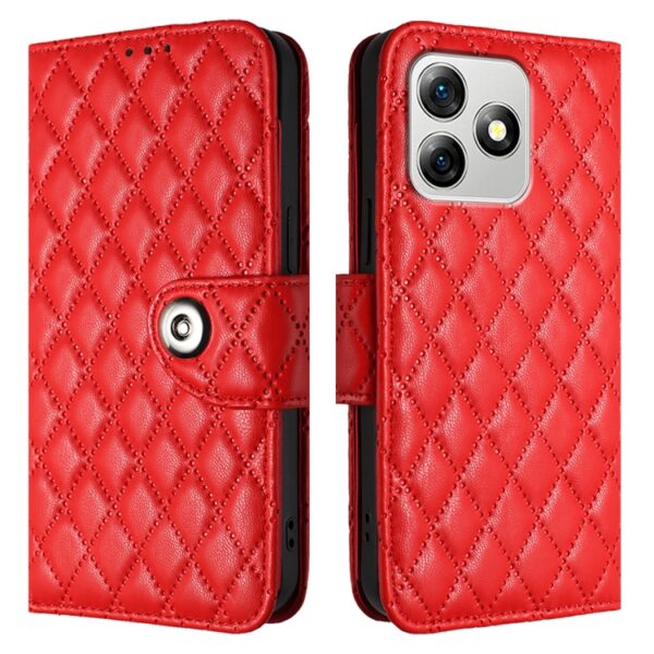 Rhombic Texture Flip Leder Handyhülle mit Trageband, For Ulefone Note 18 Ultra, For Ulefone Note 14 – Bild 2