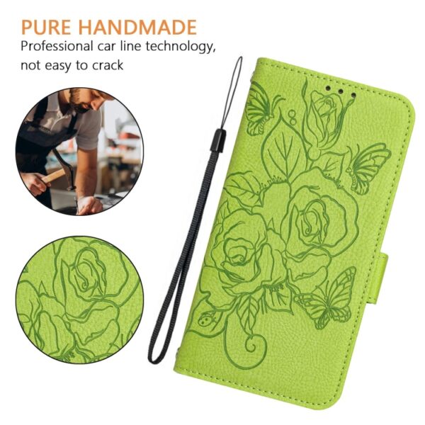 RFID-Diebstahlsichere Leder-Telefonhülle mit geprägter Rose, For Ulefone Note 18 Ultra, For Ulefone Note 14 – Bild 7