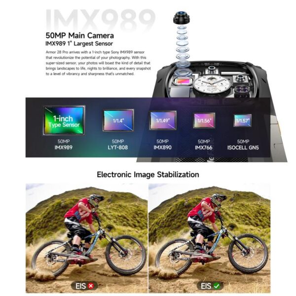 Ulefone Armor 28 Pro 16GB+512GB, Night Vision, 10600mAh, 6.67 inch + 1.04 inch Android 15 5G – Bild 12