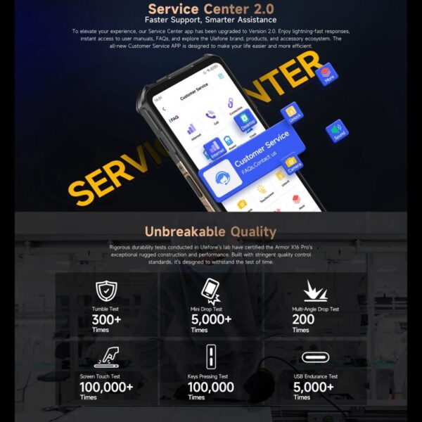 Ulefone Armor X16 Pro, 5GB+256GB, Night Vision, IP68/IP69K, 6.56" Android 15 MediaTek Dimensity 6300 Octa Core,5G, NFC, OTG – Bild 14