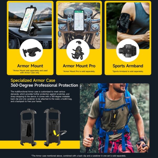 Ulefone Armor 27 Pro-Telefon, 12 GB + 256 GB, Nachtsicht, 10600 mAh, 6,78 Zoll Android 14 MediaTek Dimensity 6300 Octa Core, Netzwerk: 5G, NFC – Bild 16