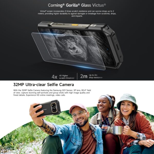 Ulefone Armor 27T Pro Wärmebildgebung, 12 GB + 256 GB, Nachtsicht, 10600 mAh, 6,78 Zoll Android 14, 5G – Bild 8