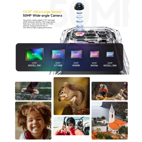 Ulefone Armor 27T Pro Wärmebildgebung, 12 GB + 256 GB, Nachtsicht, 10600 mAh, 6,78 Zoll Android 14, 5G – Bild 9