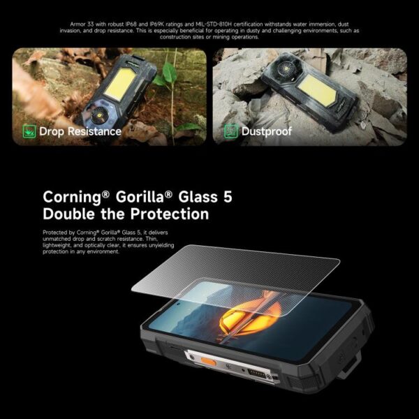 Ulefone Armor 33 12GB+512GB, 6.95, 4G, OTG, NFC, grosses LED Licht *Vorverkauf* Lieferungen ab 12.08.25 – Bild 18
