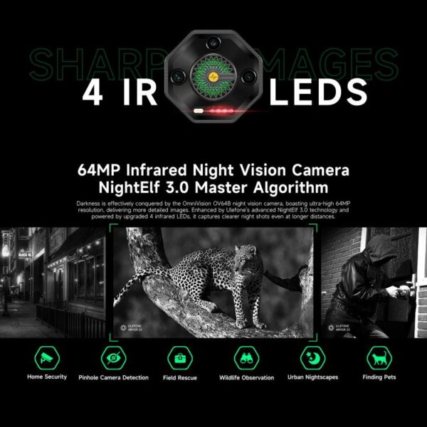 Ulefone Armor 33 12GB+512GB, 6.95, 4G, OTG, NFC, grosses LED Licht *Vorverkauf* Lieferungen ab 12.08.25 – Bild 10