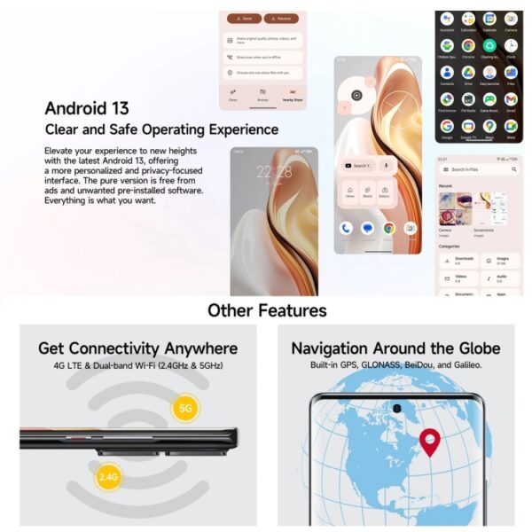 Ulefone Note 17 Pro, Bildschirm-Fingerabdruck, 6,78 Zoll Android 13 MediaTek Helio G99 MTK6789 Octa Core, NFC, Netzwerk: 4G – Bild 15