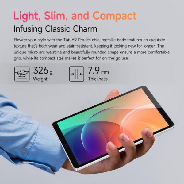 Ulefone Tab A10 Pro Tablet PC, 6GB+128GB, 8.68 inch Android 15 MediaTek Helio G91 Octa Core 4G Network, EU Plug – Bild 3