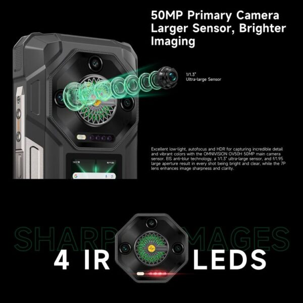 Ulefone Armor 33 Pro 16GB+512GB, Night Vision, 6.95 inch + 3.4 inch Dual Screen – Bild 12