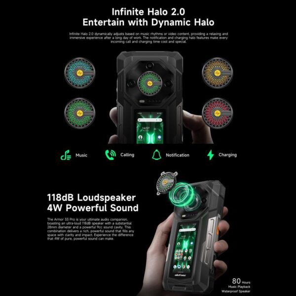 Ulefone Armor 33 Pro 16GB+512GB, Night Vision, 6.95 inch + 3.4 inch Dual Screen – Bild 16