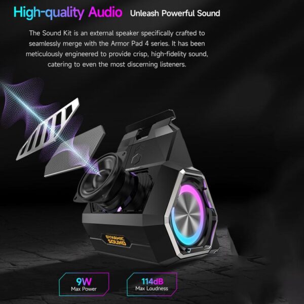 Tragbarer Ulefone-Halter, kabelloser Bluetooth-Lautsprecher für Ulefone Armor Pad 4/4 Ultra – Bild 3