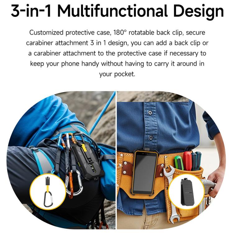 Ulefone Armor Back Clip-Telefonhülle mit Karabiner – Bild 8