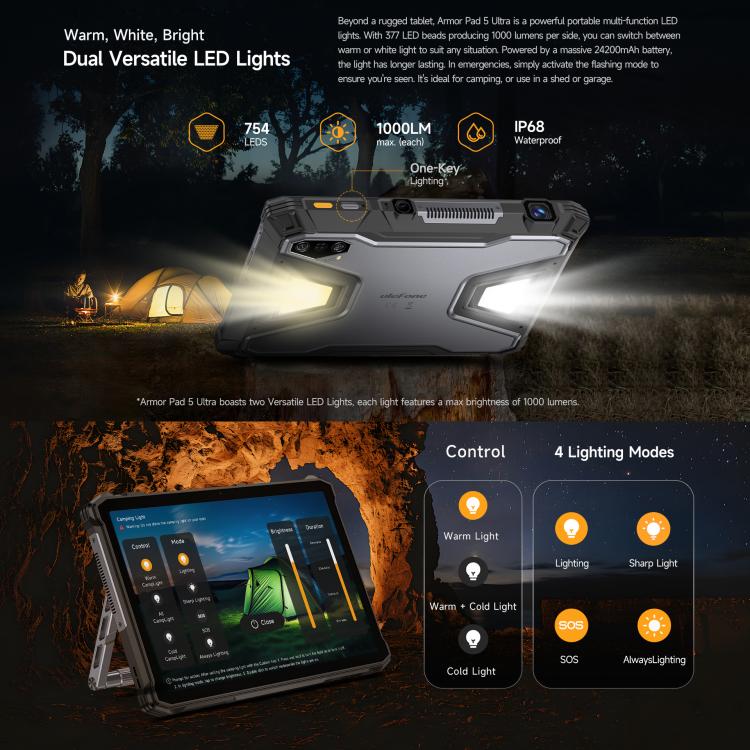 Ulefone Armor Pad 5 Pro Tablet PC, 12 GB + 512 GB, 11 Zoll – Bild 14