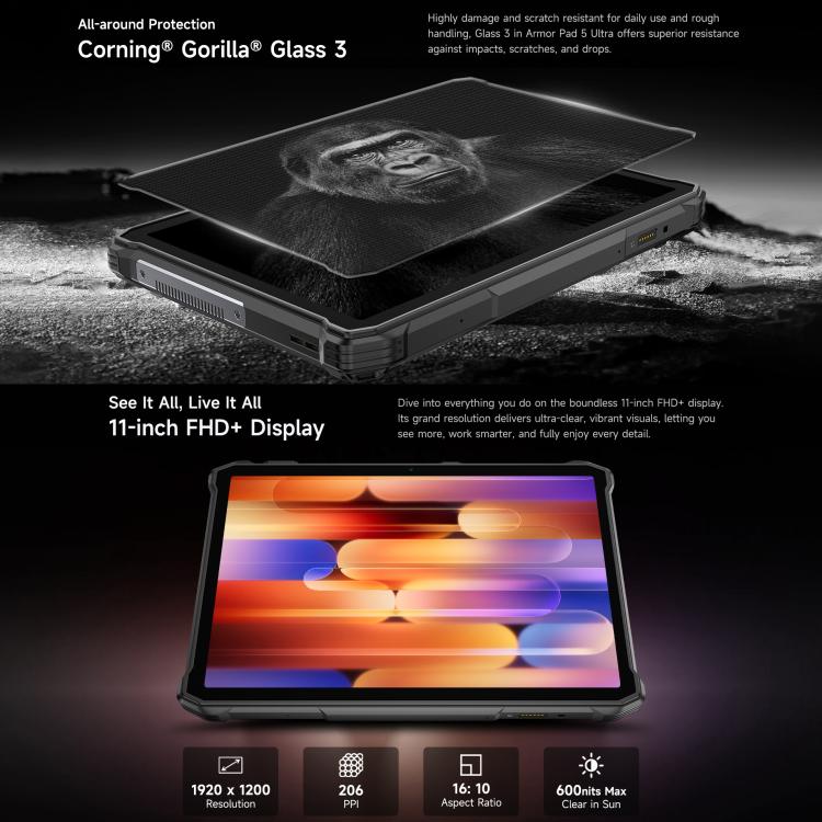 Ulefone Armor Pad 5 Pro Tablet PC, 12 GB + 512 GB, 11 Zoll – Bild 17